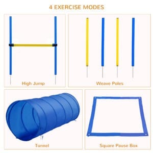 Pawhut Pet Agility Training Equipment