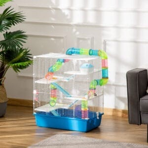 Pawhut 5-Level Hamster Cage w/ Tubes