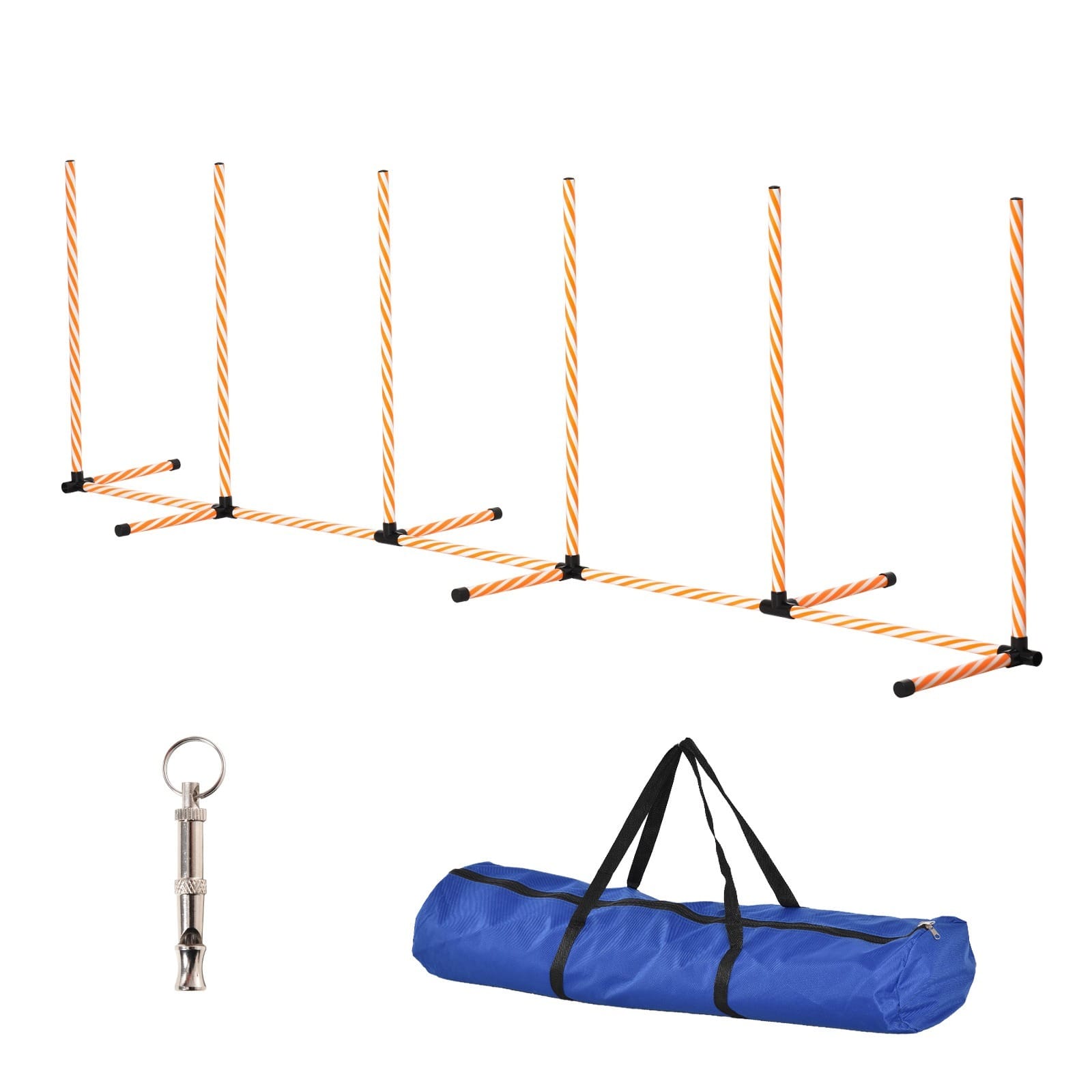 PawHut Dog Agility Weave Poles Obstacle PawHut Dog Agility Weave Poles Obstacle