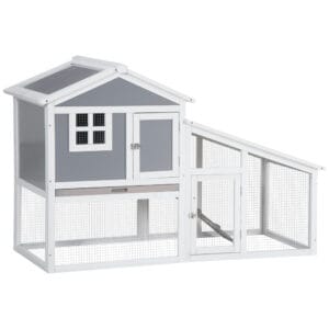 PawHut Two Tier Rabbit Hutch Guinea Pig Cage PawHut Two Tier Rabbit Hutch Guinea Pig Cage