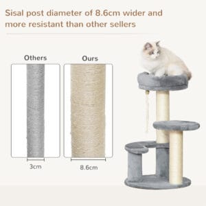 Pawhut Cat Tree Activity Centre w/ Rope