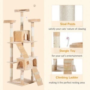 Pawhut Activity Play Centre Cat Tree