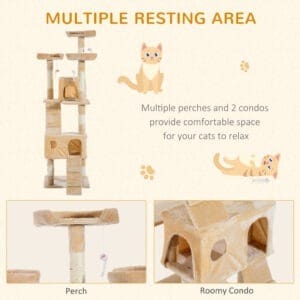 Pawhut Activity Play Centre Cat Tree