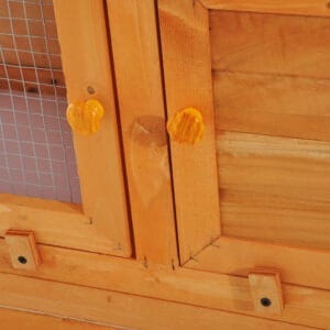 Pawhut 2-tier Rabbit Hutch Wooden