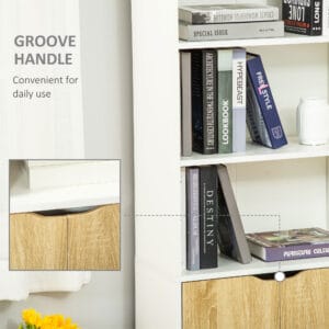 Homcom Bookcase Display Unit 4 Shelves