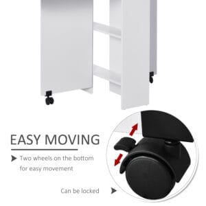 Homcom Dining Table Drop Leaf Mobile