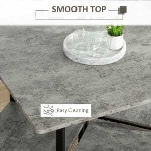 Homcom Square Dining Table Set for 4 People