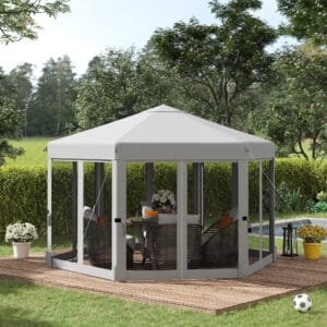 Outsunny 3.2m Pop Up Gazebo Light Grey