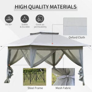 Outsunny 3.6x3m Pop-up Gazebo