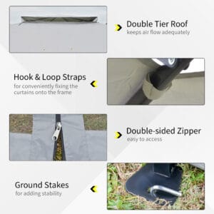 Outsunny 3.6x3m Pop-up Gazebo