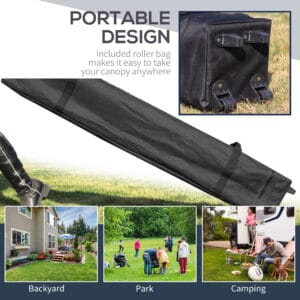 Outsunny Pop Up Gazebo 3 x 3m Blue