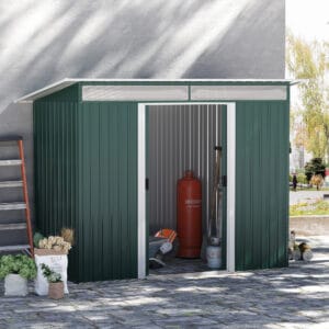 Outsunny Metal Shed 260 x 133 x 200cm