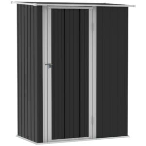 Outsunny Garden Shed Sloped Roof Lockable