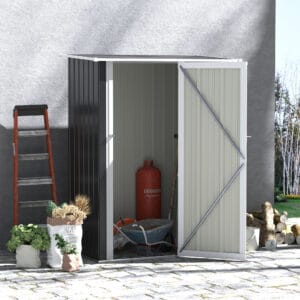Outsunny Garden Shed Sloped Roof Lockable