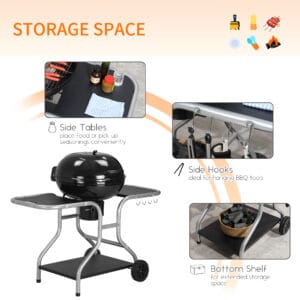 Outsunny Charcoal Barbecue Grill