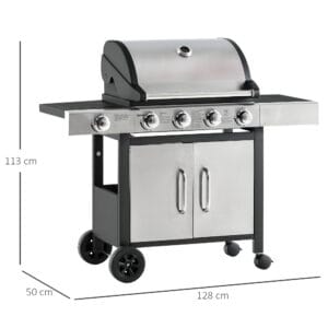 Outsunny Deluxe Gas Barbecue Grill