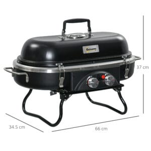 Outsunny Gas BBQ Grill 2 Burner