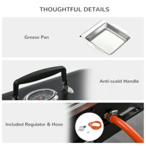 Outsunny Gas BBQ Grill 2 Burner