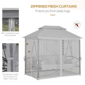 Outsunny Convertible Swing Chair