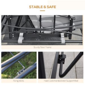 Outsunny Convertible Swing Chair