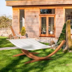 Outsunny Hammock & Wooden Stand