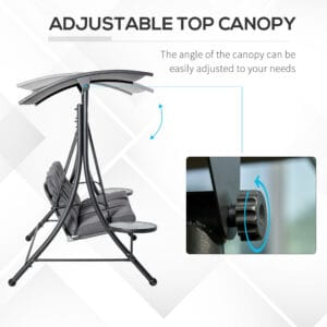 Outsunny 3 Seater Garden Swing Chair