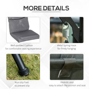 Outsunny 3 Seater Garden Swing Chair