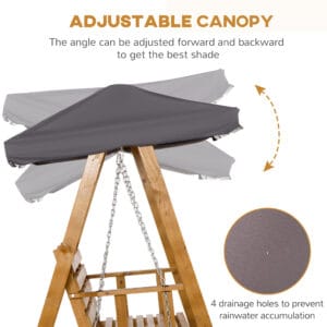 Outsunny 3 Seater Swing Bench