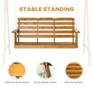 Outsunny 3 Seater Swing Bench