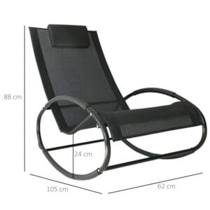 Outsunny Orbital Zero Gravity Rocking Chair