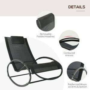 Outsunny Orbital Zero Gravity Rocking Chair