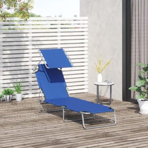 Outsunny Lounger Seat & Sun Shade Reclining