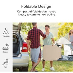 Outsunny Sun Lounger Reclining Chair Beige