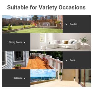 Outsunny Square Glass Bistro Table 68.5 x 84 cm