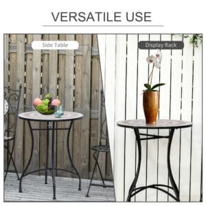 Outsunny Mosaic Table 60 x 71H cm