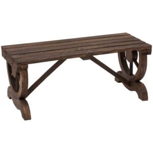 Outsunny Bench Rustic Wooden 2-Person