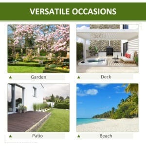 Outsunny Bench Rustic Wooden 2-Person