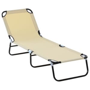 Outsunny Reclining Lounge Chair w/ Backrest