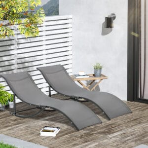 Outsunny Zero Gravity recliners Set of 2