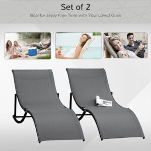 Outsunny Zero Gravity recliners Set of 2
