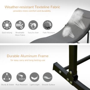 Outsunny Zero Gravity recliners Set of 2