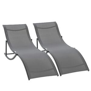 Outsunny Zero Gravity recliners Set of 2
