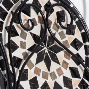 Outsunny Bistro Set w/ Mosaic Tile Top 3pc