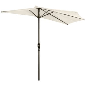 Outsunny Half Round Parasol 3m