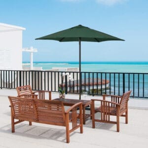 Outsunny 1.96m Patio Parasol Green