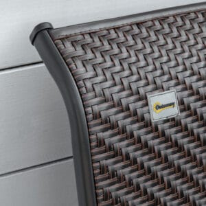 Outsunny Patio PE Rattan Dining Chair Set 2 Chairs