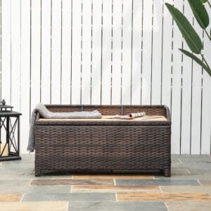 Outsunny Rattan Storage Box