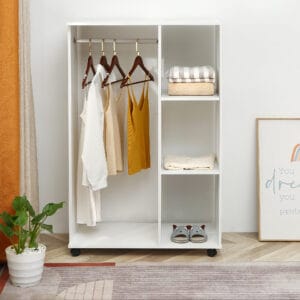 Wardrobe with Shelves Storage White