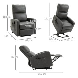 Homcom Recliner & Riser Chair w/ Remote
