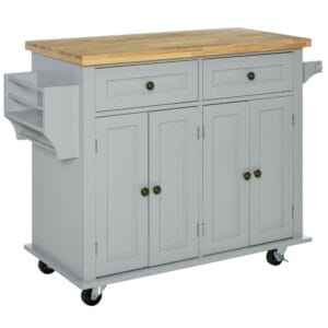 Homcom Rolling Kitchen Island Cart